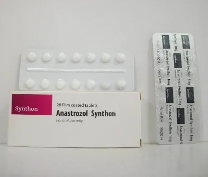 Picture of ANASTROZOL-SYNTHON 1 MG 28 F.C.TAB